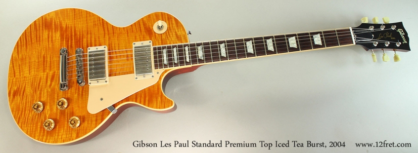 Gibson Les Paul Standard Premium Top Iced Tea Burst, 2004 Full Front View