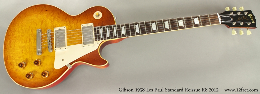 Gibson 1958 Les Paul Standard Reissue R8 2012 full front view