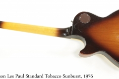Gibson Les Paul Standard Tobacco Sunburst, 1976 Full Rear View