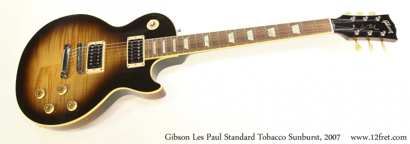 Gibson Les Paul Standard Tobacco Sunburst, 2007   Full Front View