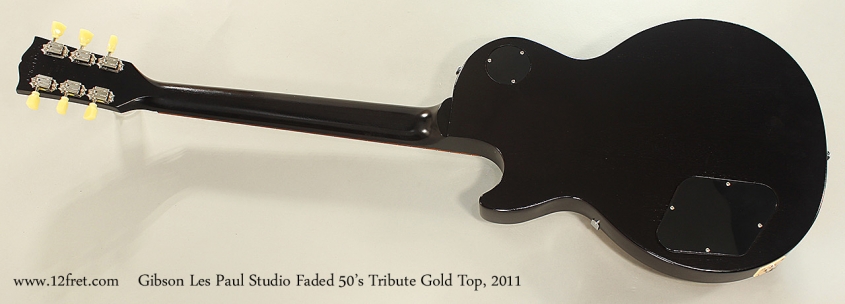 Gibson Les Paul Studio Faded 50's Tribute Gold Top, 2011 Full Rear View
