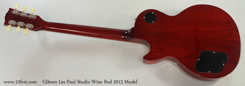 Gibson Les Paul Studio Wine Red 2013 Model Full Rear View