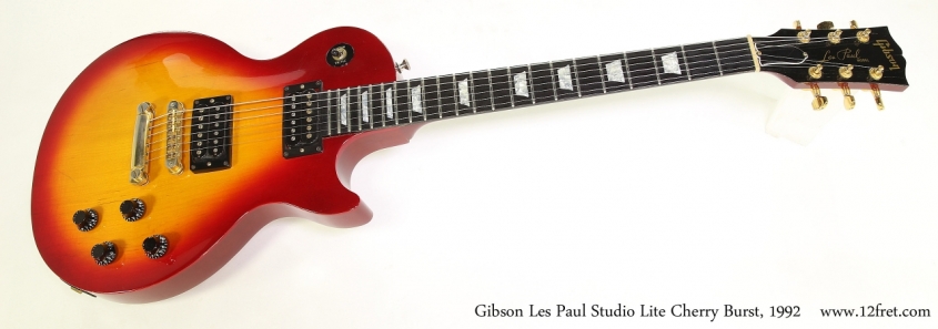 Gibson Les Paul Studio Lite Cherry Burst, 1992  Full Front View