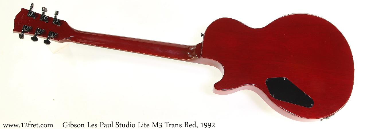 Gibson Les Paul Studio Lite M3 Trans Red, 1992 Full Rear View