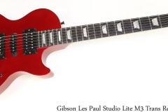 Gibson Les Paul Studio Lite M3 Trans Red, 1992 Full Front View