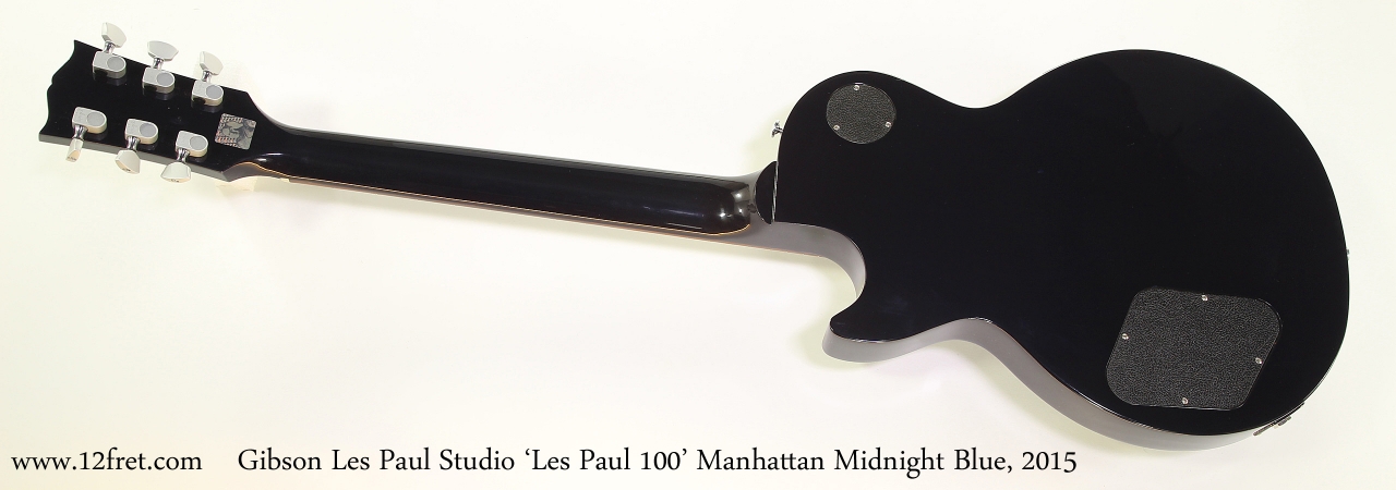Gibson Les Paul Studio 'Les Paul 100' Manhattan Midnight Blue, 2015  Full Rear View