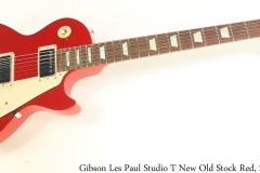 Gibson Les Paul Studio T New Old Stock Red, 2016 Full Front View