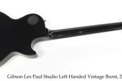 Gibson Les Paul Studio Left Handed Vintage Burst,  2018 Full Rear View