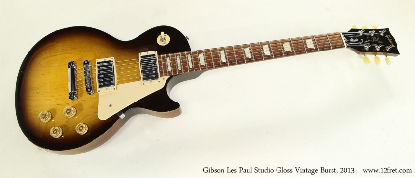 Gibson Les Paul Studio Gloss Vintage Burst, 2013 Full Front View
