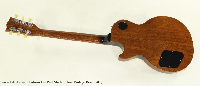 Gibson Les Paul Studio Gloss Vintage Burst, 2013 Full Rear View