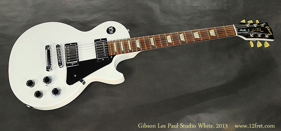 Gibson Les Paul Studio Arctic White, 2013 Full Front View