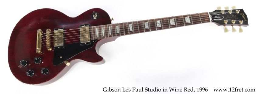 Gibson Les Paul Studio in Wine Red, 1996 Full Front View