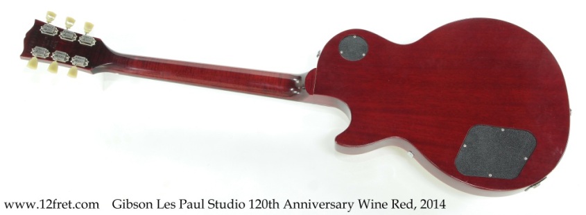 Gibson Les Paul Studio 120th Anniversary Wine Red, 2014 Full Rear View
