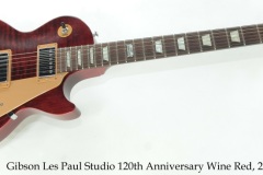 Gibson Les Paul Studio 120th Anniversary Wine Red, 2014 Full Front View