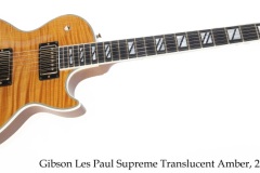 Gibson Les Paul Supreme Translucent Amber, 2003 Full Front View