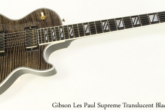 Gibson Les Paul Supreme Translucent Black, 2012 Full Front View