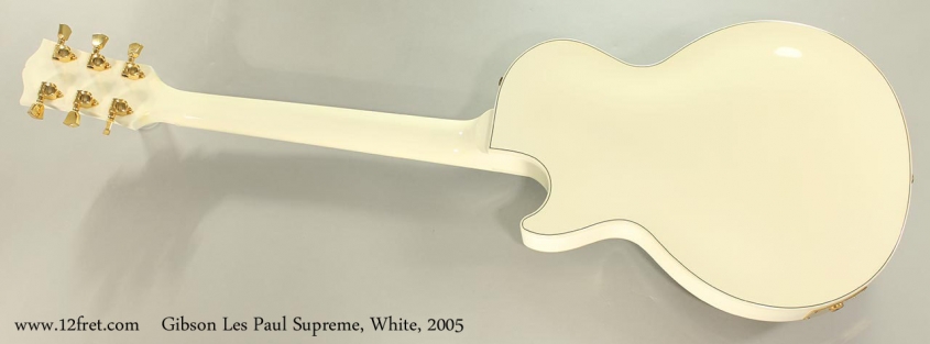 Gibson Les Paul Supreme, White, 2005 Full Rear View