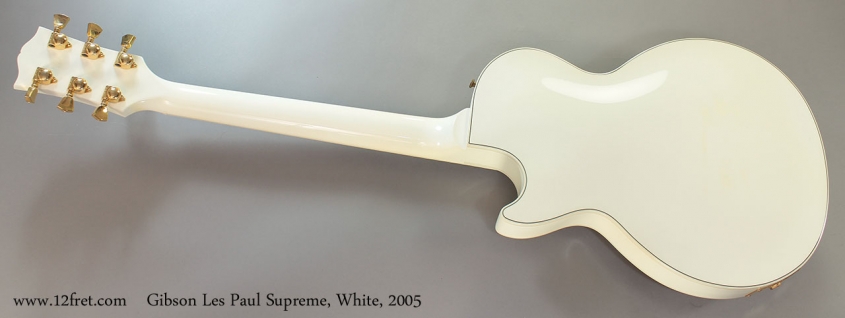 Gibson Les Paul Supreme, White, 2005 Full Rear View