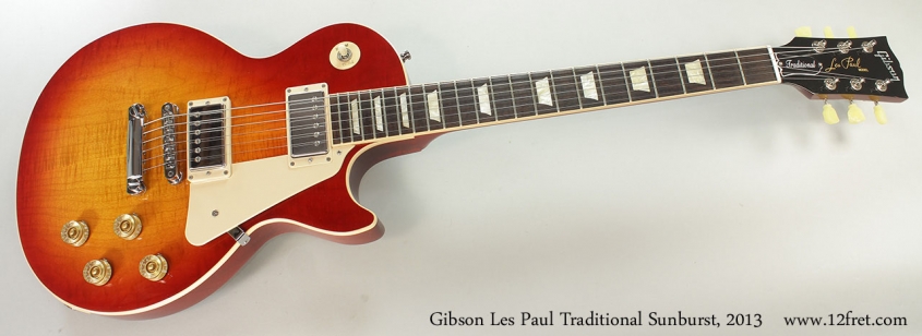 Gibson Les Paul Traditional Sunburst, 2013 Full Front View