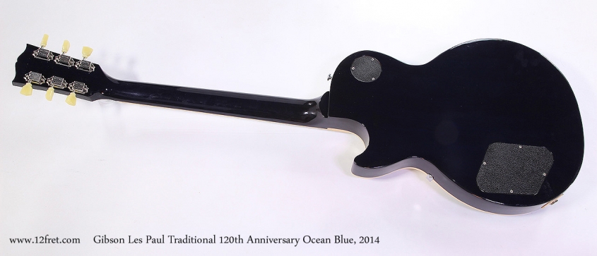 Gibson Les Paul Traditional 120th Anniversary Ocean Blue, 2014 Full Rear View