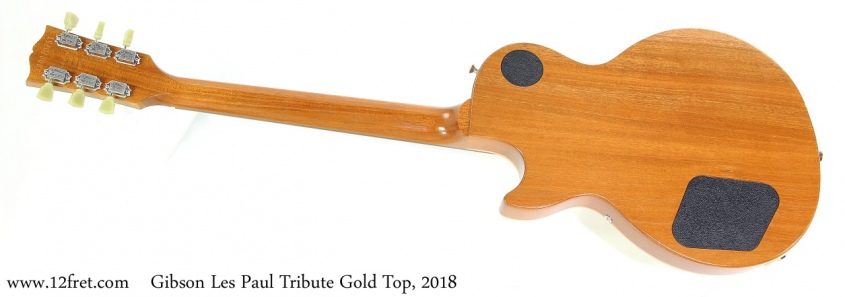 Gibson Les Paul Tribute Gold Top, 2018 Full Rear View