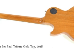 Gibson Les Paul Tribute Gold Top, 2018 Full Rear View