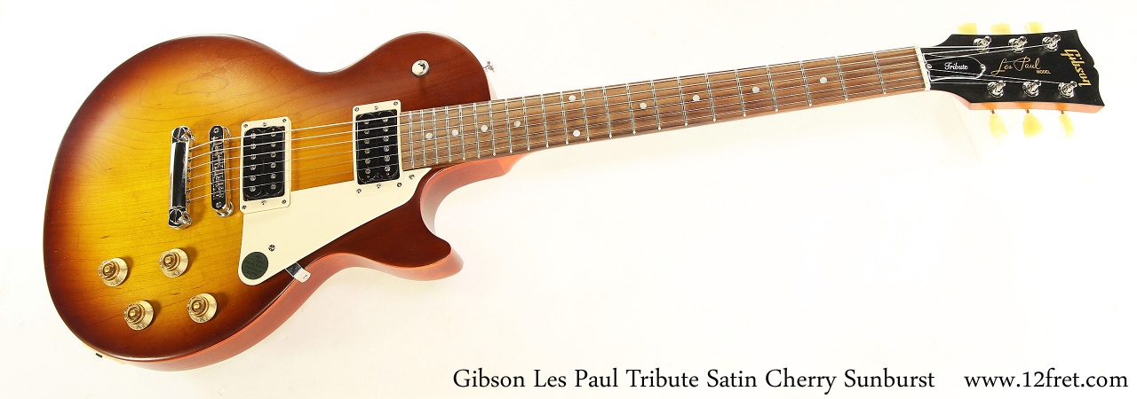 Gibson Les Paul Tribute Satin Cherry Sunburst Full Front View