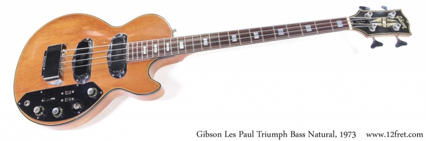 Gibson Les Paul Triumph Bass Natural, 1973 Full Front View