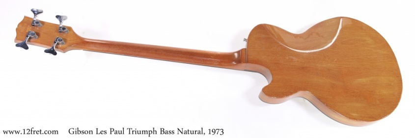 Gibson Les Paul Triumph Bass Natural, 1973 Full Rear View