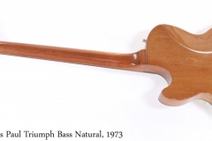 Gibson Les Paul Triumph Bass Natural, 1973 Full Rear View