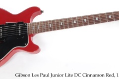 Gibson Les Paul Junior Lite DC Cinnamon Red, 1999 Full Front View