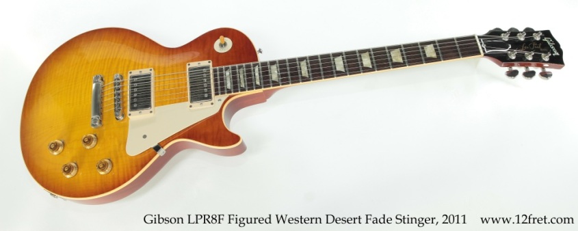 Gibson LPR8F Figured Western Desert Fade Stinger, 2011 Full Front View