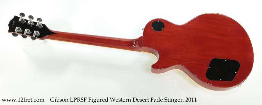 Gibson LPR8F Figured Western Desert Fade Stinger, 2011 Full Rear View