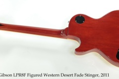 Gibson LPR8F Figured Western Desert Fade Stinger, 2011 Full Rear View