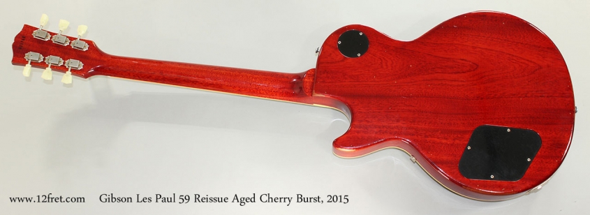 Gibson Les Paul 59 Reissue Aged Cherry Burst, 2015 Full Rear View
