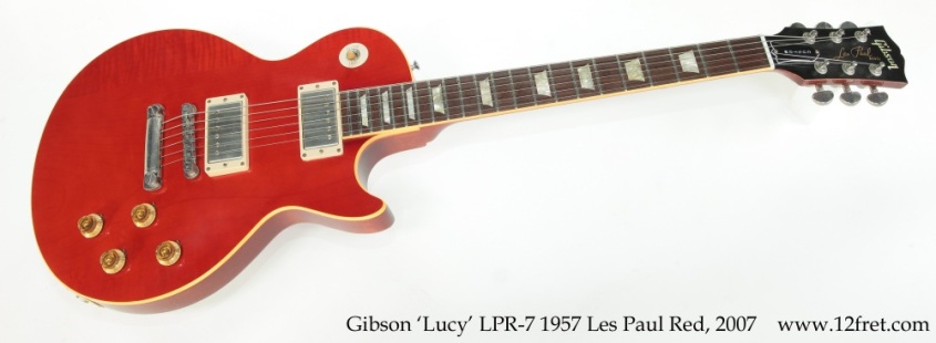Gibson 'Lucy' LPR-7 1957 Les Paul Red, 2007 Full Front View