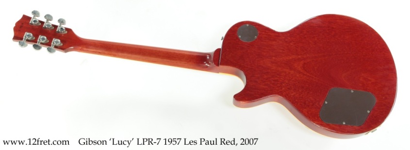 Gibson 'Lucy' LPR-7 1957 Les Paul Red, 2007 Full Rear View