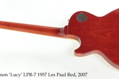 Gibson 'Lucy' LPR-7 1957 Les Paul Red, 2007 Full Rear View