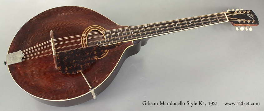 Gibson Mandocello Style K1 1921 full front view