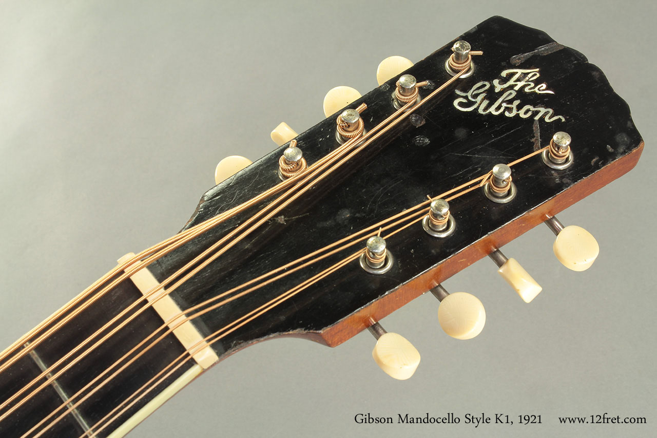 Gibson Mandocello Style K1 1921 head front