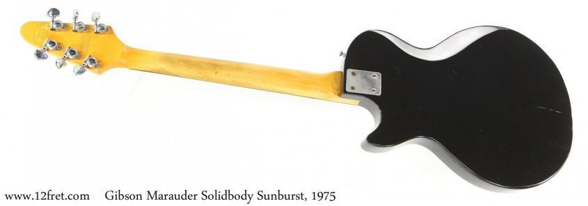 Gibson Marauder Solidbody Sunburst, 1975 Full Rear View