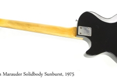 Gibson Marauder Solidbody Sunburst, 1975 Full Rear View