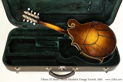 Gibson F5 Master Model Mandolin Vintage Varnish, 2003 Case Open Rear View