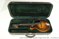 Gibson F5 Master Model Mandolin Vintage Varnish, 2003 Case Open Front View