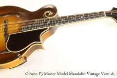 Gibson F5 Master Model Mandolin Vintage Varnish, 2003 Full Front View
