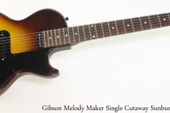 Gibson Melody Maker Single Cutaway Sunburst, 1960 Full Front View