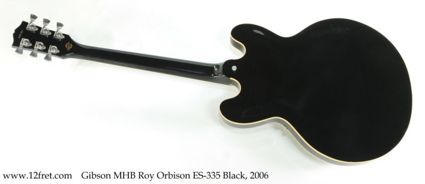 Gibson MHB Roy Orbison ES-335 Black, 2006 Full Rear View