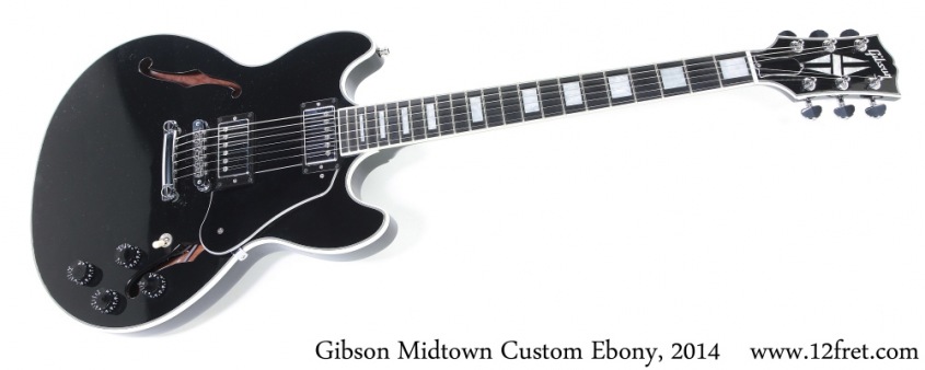 Gibson Midtown Custom Ebony, 2014 Full Front View