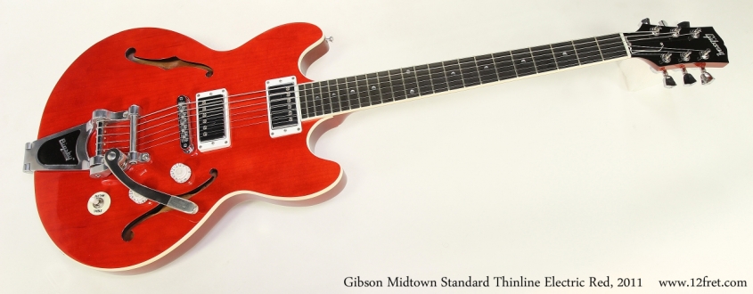 Gibson Midtown Standard Thinline Electric Red, 2011 Full Front View