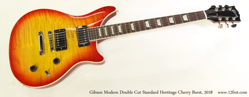 Gibson Modern Double Cut Standard Hertitage Cherry Burst, 2018  Full Front View